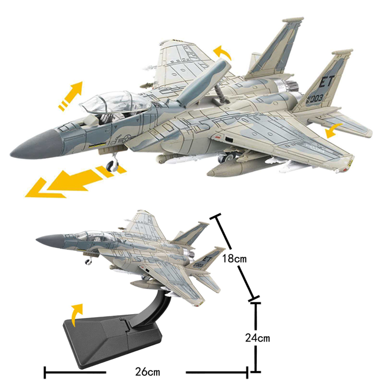 Model Kit Chemistry - 1:72 F-15 Fighter Aircraft DIY Assembly