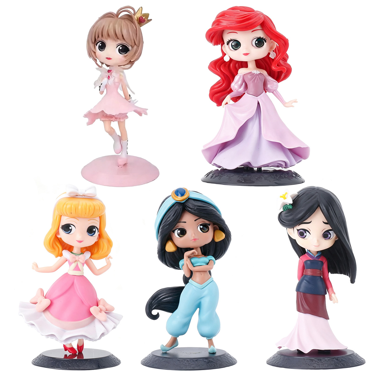 Model Kit Girls - Cute Cartoon Girl Figure Set Mixed
