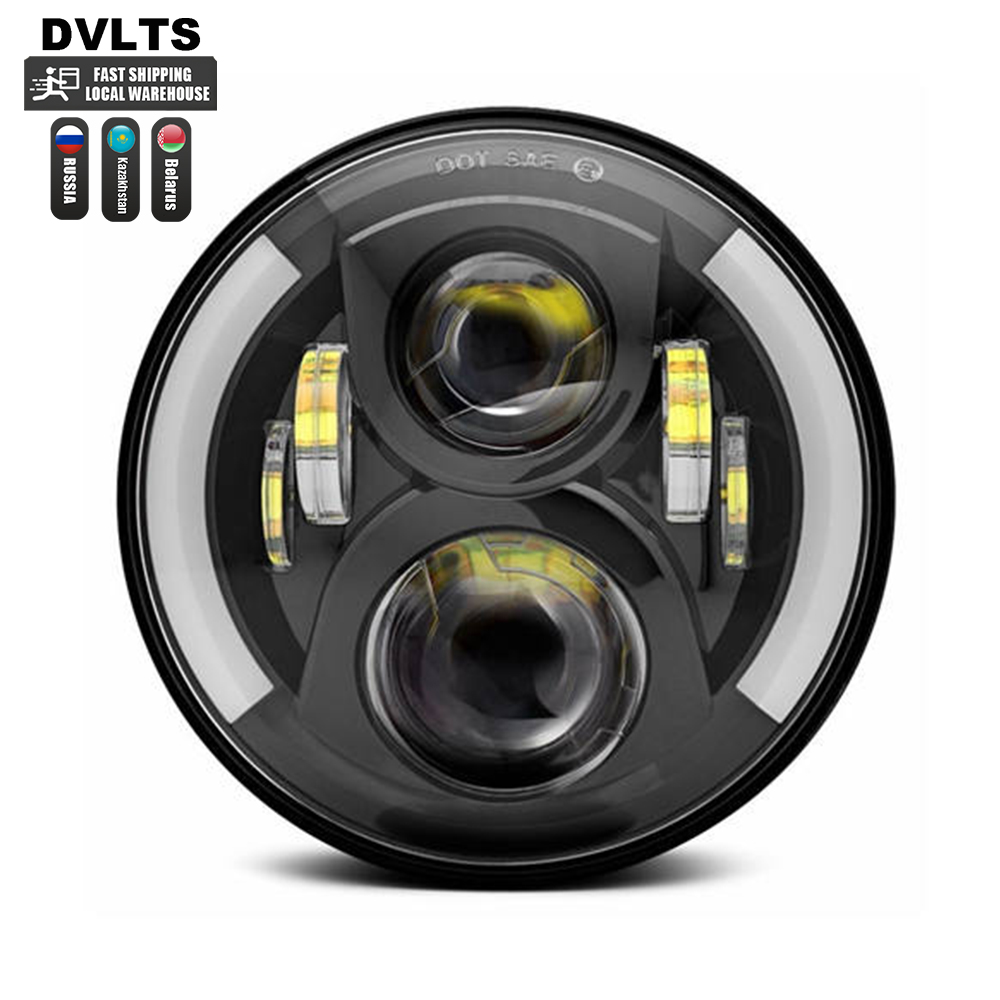 Model Kit Jeep - 1pc 7 Inch LED Headlights DRL