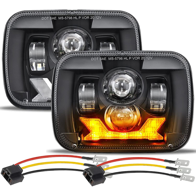 5x7 7x6 LED Headlights 9600LM  - Model Kit Jeep 评论和价格