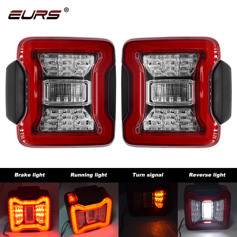 2PCS Car LED Tail Light Assemb - Model Kit Jeep 评论和价格