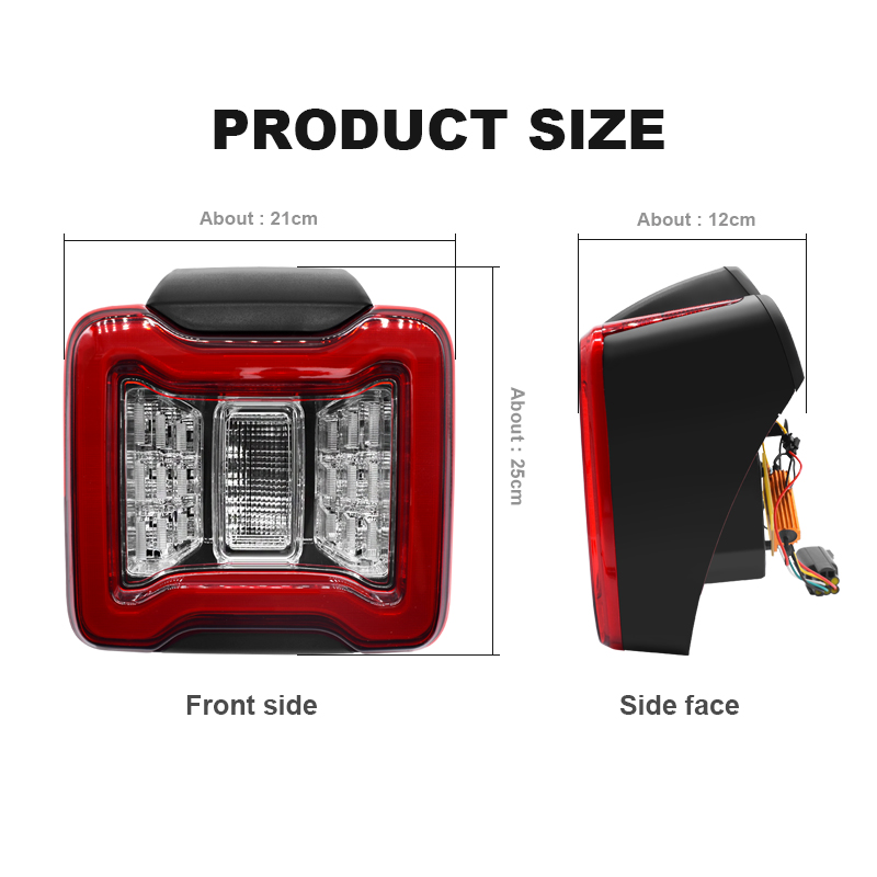 2PCS Car LED Tail Light Assemb - Model Kit Jeep 评论和价格