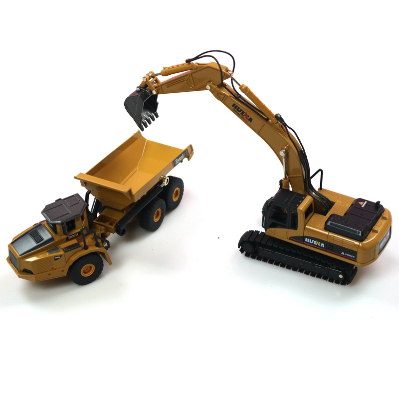 HUINA 1:50 Dump Truck Excavato - Model Kit Excavator 评论和价格