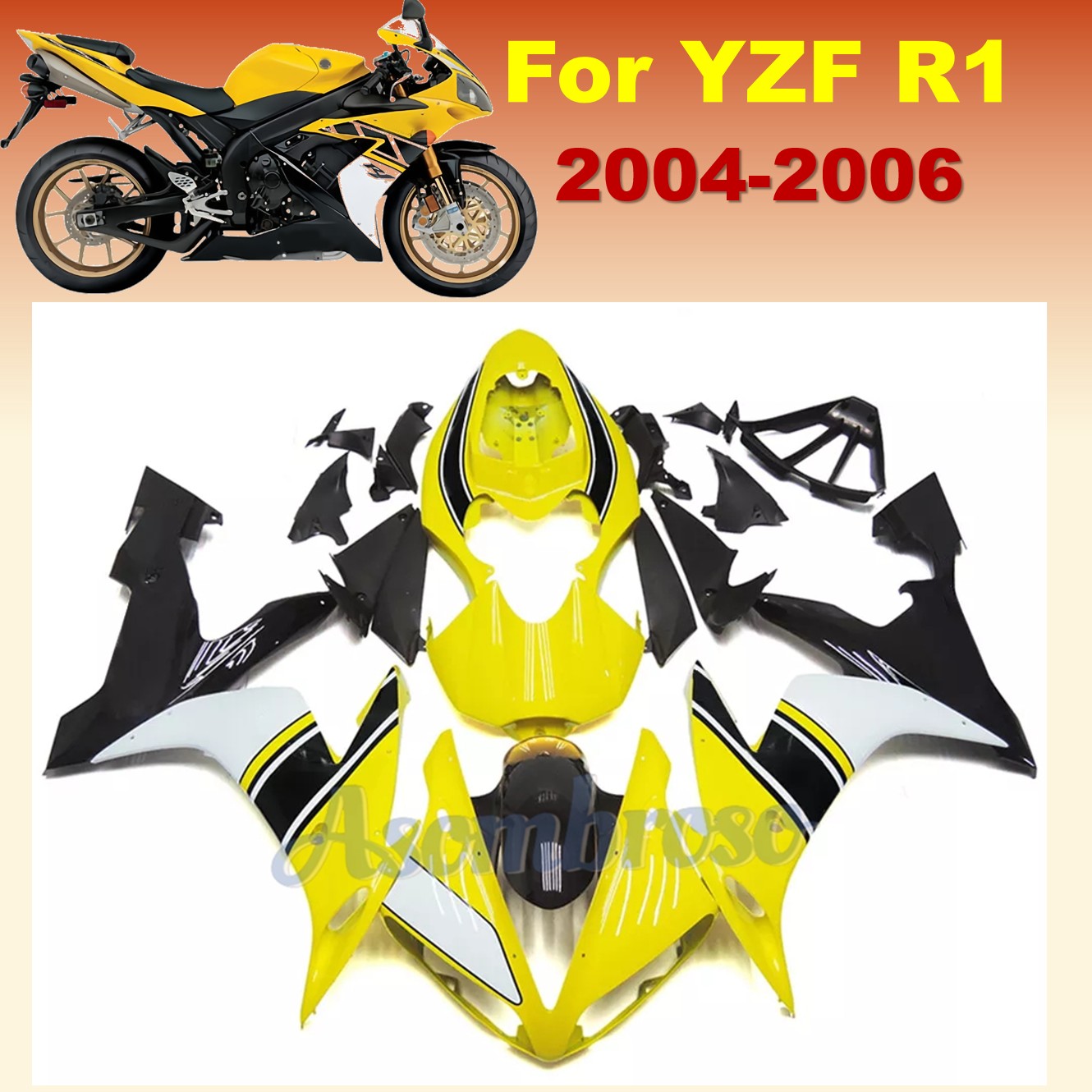 ABS Plastic shell Motorcycle F - Model Kit Yamaha R1 评论和价格