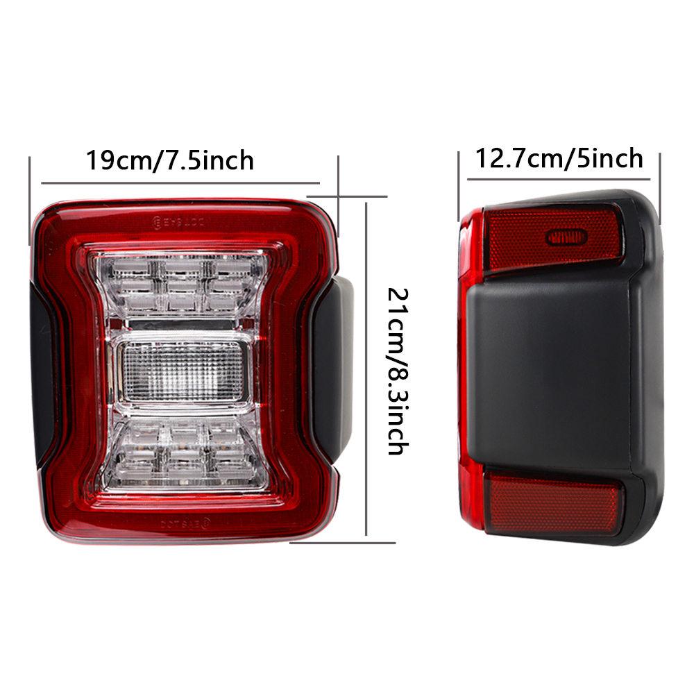 LED Tail Lights for Jeep Wrang - Model Kit Jeep 评论和价格