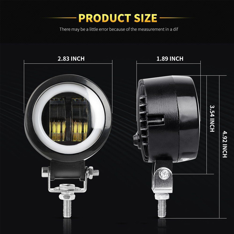 Motorcycle Round LED Driving L - Model Kit Jeep 评论和价格