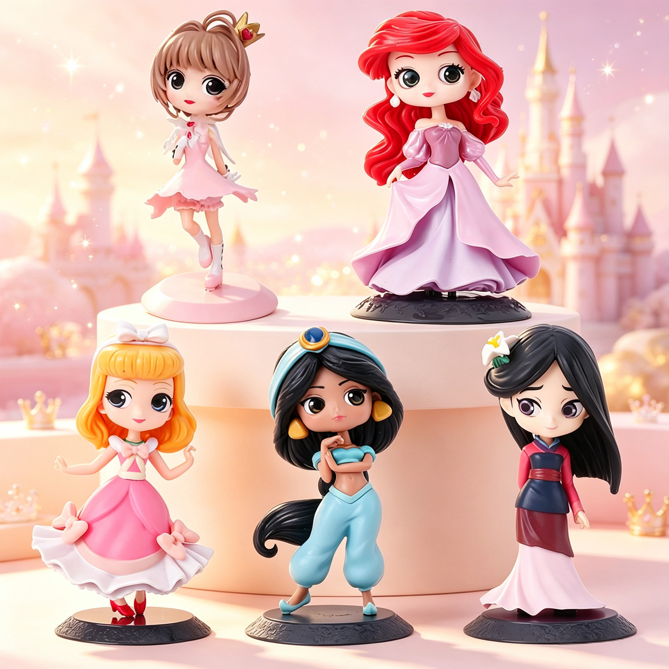 Cute Cartoon Girl Figure Set M - Model Kit Girls 评论和价格